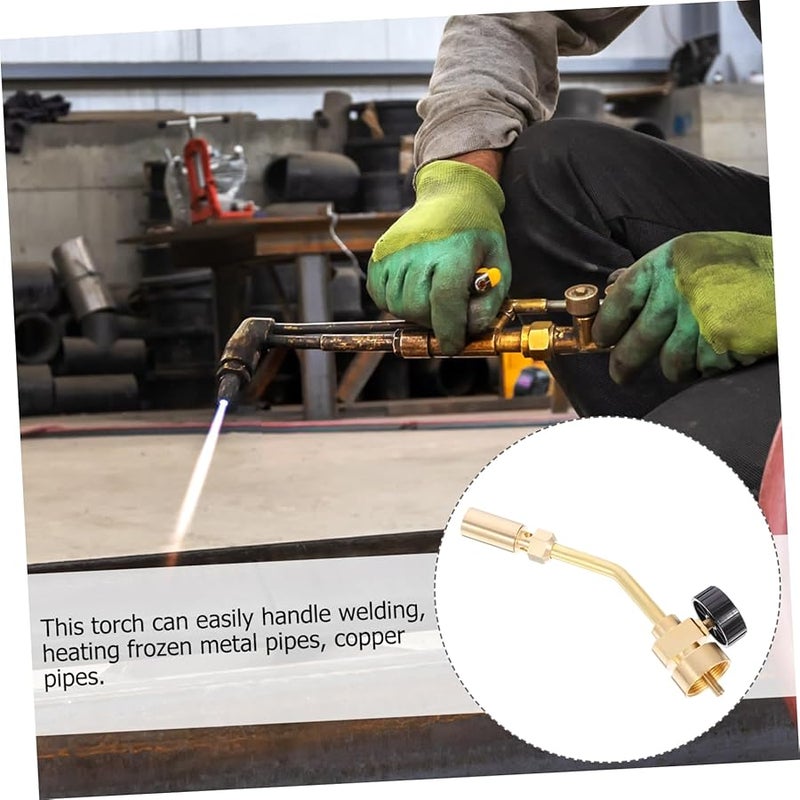 Tehaux Professional Brass Propane Torch Self Igniting Adjustable Flame Welding Soldering CSA Certified - Image 4